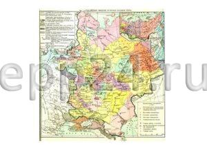 Карта Российская империя 18 в.
