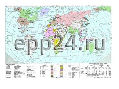 Карта Территориально-политический раздел мира 1871-1914 гг.